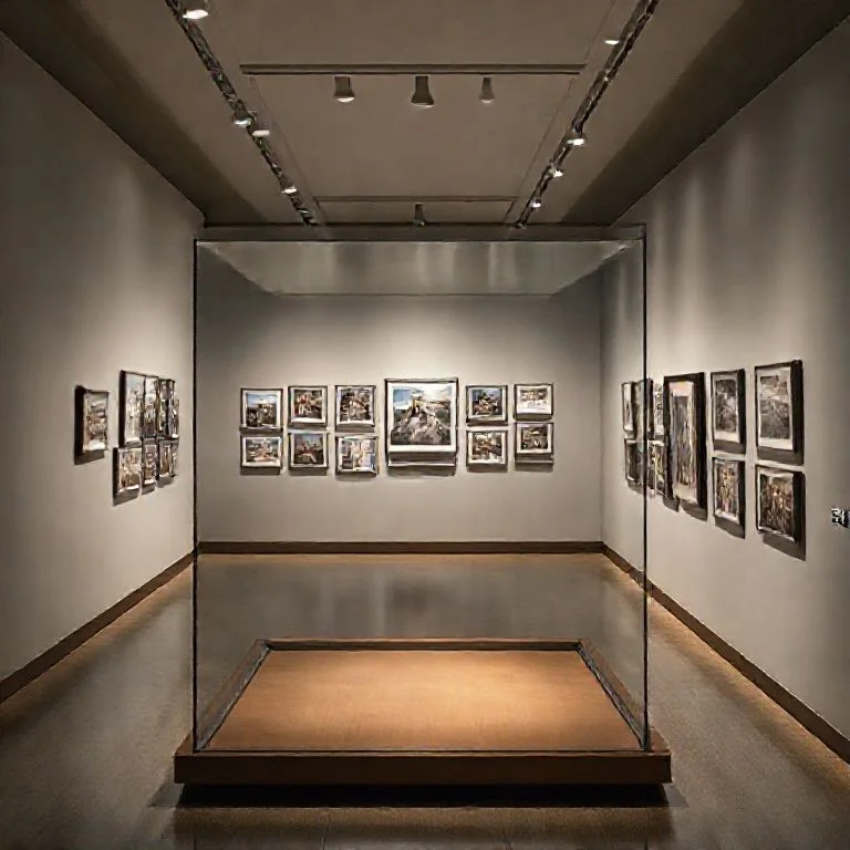 A sleek, modular cyberpunk apartment interior, with glowing screen panels displaying abstract data, and subtle holographic projections. Rain streaks down a large window overlooking a dark, futuristic cityscape. Minimalist yet rich in detail.